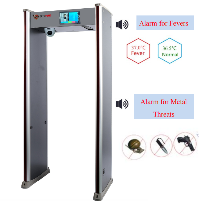 Temperature & Metal Detector Gate SPW-IIIDT