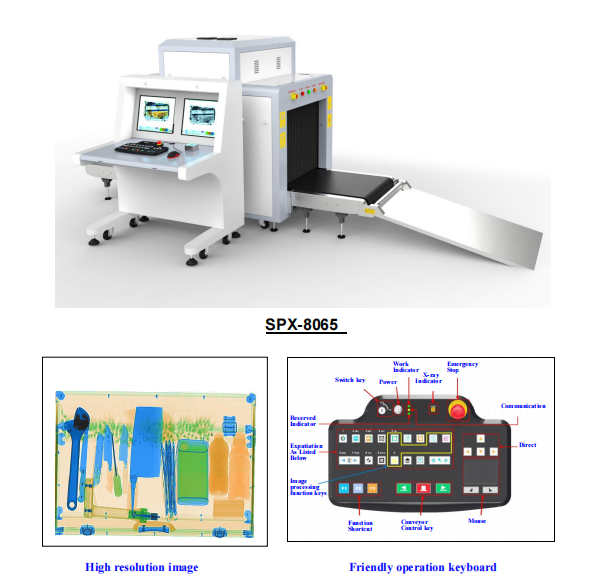 X RAY Baggage Scanner SPX-8065